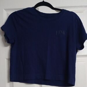 PINK Victoria's Secret Dark Blue Crop Top